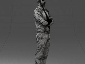 guy in purple shirt 0470 3D Model