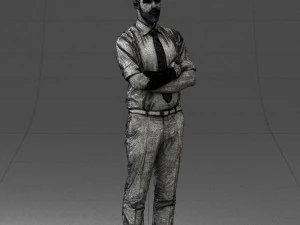 guy in purple shirt 0470 3D Model