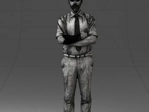 guy in purple shirt 0470 3D Model