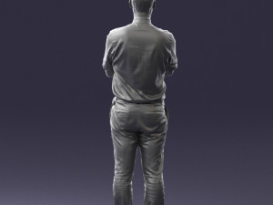 guy in purple shirt 0470 3d print ready Model do druku 3D