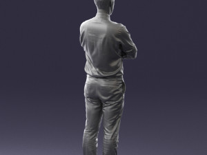 guy in purple shirt 0470 3d print ready Model do druku 3D
