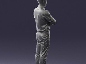 guy in purple shirt 0470 3d print ready Model do druku 3D