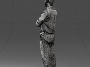 guy in purple shirt 0470 3d print ready Model do druku 3D