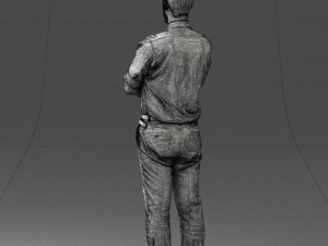 guy in purple shirt 0470 3d print ready Model do druku 3D