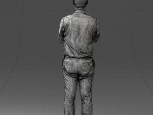 guy in purple shirt 0470 3d print ready Model do druku 3D