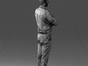 guy in purple shirt 0470 3d print ready Model do druku 3D