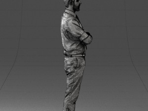 guy in purple shirt 0470 3d print ready Model do druku 3D