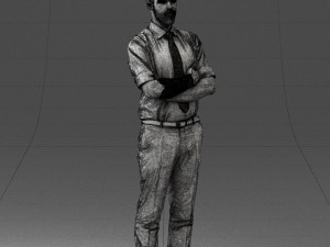 guy in purple shirt 0470 3d print ready Model do druku 3D
