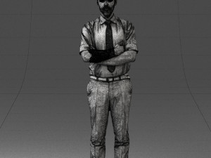 guy in purple shirt 0470 3d print ready Model do druku 3D