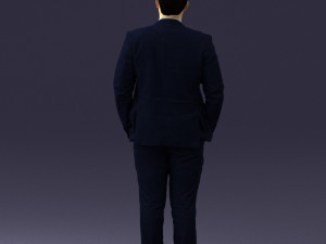 guy in blue business suit 0467 3d print ready 3D प्रिंट मॉडल