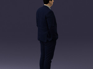 guy in blue business suit 0467 3d print ready 3D प्रिंट मॉडल