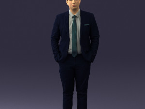 guy in blue business suit 0467 3d print ready 3D प्रिंट मॉडल