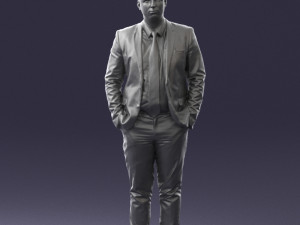 guy in blue business suit 0467 3d print ready 3D प्रिंट मॉडल