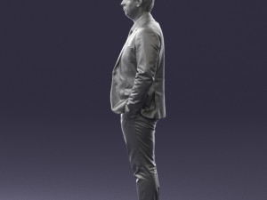 guy in blue business suit 0467 3d print ready 3D प्रिंट मॉडल