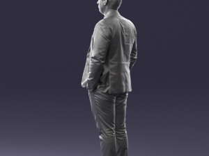 guy in blue business suit 0467 3d print ready 3D प्रिंट मॉडल