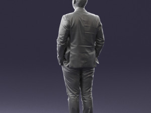 guy in blue business suit 0467 3d print ready 3D प्रिंट मॉडल