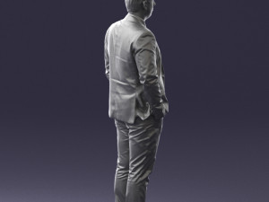 guy in blue business suit 0467 3d print ready 3D प्रिंट मॉडल