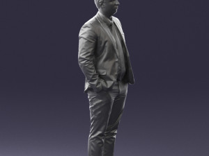 guy in blue business suit 0467 3d print ready 3D प्रिंट मॉडल