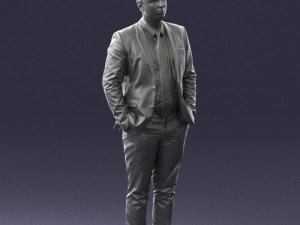 guy in blue business suit 0467 3d print ready 3D प्रिंट मॉडल