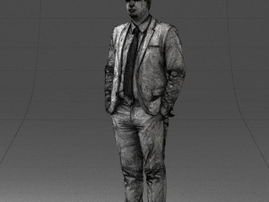 guy in blue business suit 0467 3d print ready 3D प्रिंट मॉडल