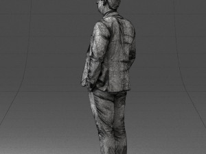 guy in blue business suit 0467 3d print ready 3D प्रिंट मॉडल