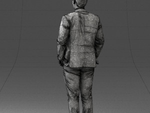 guy in blue business suit 0467 3d print ready 3D प्रिंट मॉडल