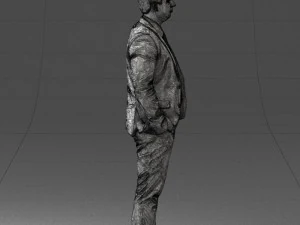 guy in blue business suit 0467 3d print ready 3D Print Model
