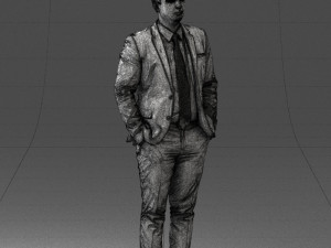 guy in blue business suit 0467 3d print ready 3D प्रिंट मॉडल