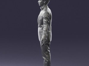 boy in suit with bow tie 0462 3d print ready 3D Принт Модель