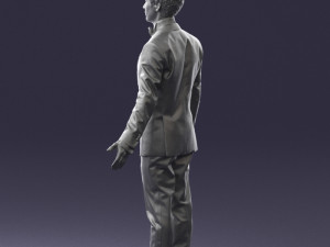 boy in suit with bow tie 0462 3d print ready 3D Принт Модель