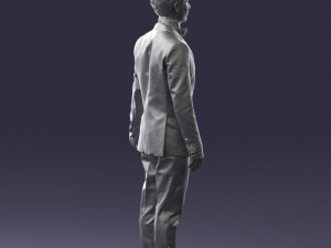 boy in suit with bow tie 0462 3d print ready 3D Принт Модель