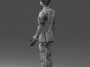 boy in suit with bow tie 0462 3d print ready 3D Принт Модель