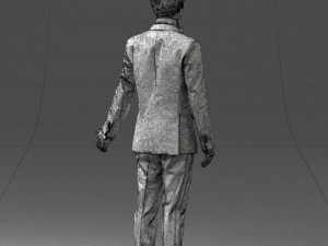 boy in suit with bow tie 0462 3d print ready 3D Принт Модель