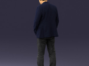 man with number on t-shirt 0458 3d print ready Modelo de Impressão 3D