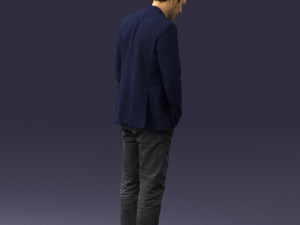 man with number on t-shirt 0458 3d print ready Modelo de Impressão 3D