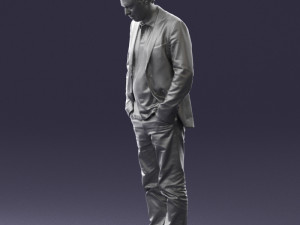 man with number on t-shirt 0458 3d print ready Modelo de Impressão 3D