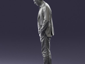 man with number on t-shirt 0458 3d print ready Modelo de Impressão 3D