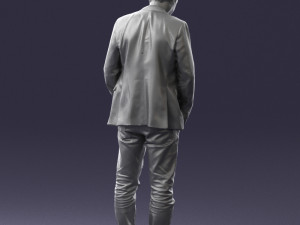 man with number on t-shirt 0458 3d print ready Modelo de Impressão 3D