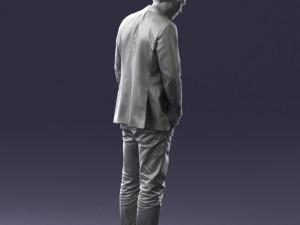 man with number on t-shirt 0458 3d print ready Modelo de Impressão 3D