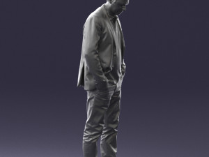 man with number on t-shirt 0458 3d print ready Modelo de Impressão 3D