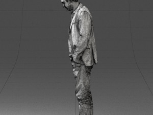 man with number on t-shirt 0458 3d print ready Modelo de Impressão 3D