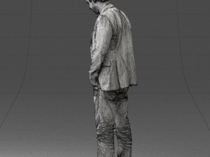 man with number on t-shirt 0458 3d print ready Modelo de Impressão 3D
