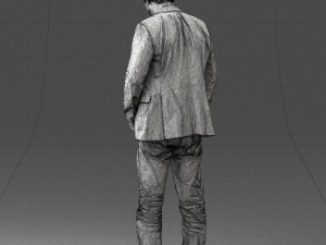 man with number on t-shirt 0458 3d print ready Modelo de Impressão 3D