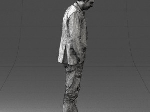 man with number on t-shirt 0458 3d print ready Modelo de Impressão 3D