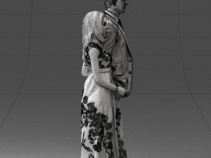 guy and girl in colorful dress 0474 Model 3D