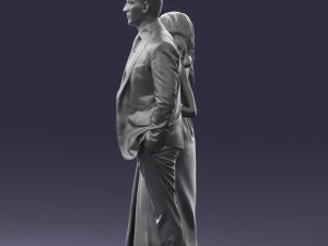 guy and girl in colorful dress 0474 3d print ready 3D Print Model