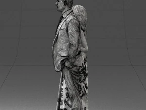 guy and girl in colorful dress 0474 3d print ready 3D Print Model