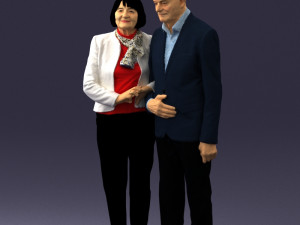 married couple grandparents 0459 3D Model