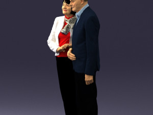 married couple grandparents 0459 3D Model