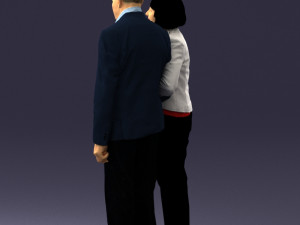 married couple grandparents 0459 3D Model